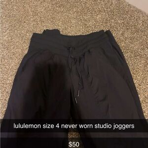 lululemon athletica Black Studio Joggers
